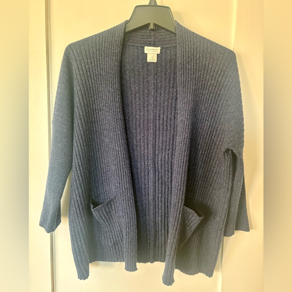 Club Monaco cashmere cardigan, size S